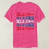 NATIONALE TEKST ART OKLAHOMA T-SHIRT (Design voorkant)