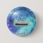NATIONALE TITANISCHE TERMIJNDAG RONDE BUTTON 5,7 CM (Voorkant)
