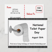 Nationale Toilet Paper Day Food Feestdagen Briefkaart (Voorkant / Achterkant)