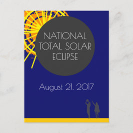 nationale totale zonsverduistering briefkaart