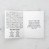 Nationale Train Your Brain Day _ 13 oktober Kaart (Binnen)