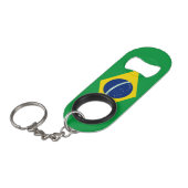 Nationale trots van Brazilië Mini Flessenopener (Voorkant Gekanteld)