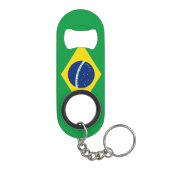 Nationale trots van Brazilië Mini Flessenopener (Achterkant)