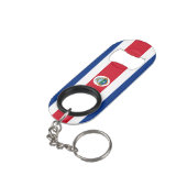 Nationale trots van Costa Rica Mini Flessenopener (Achterkant Gekanteld)