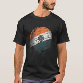 Nationale trots van Indische vlag Maan Patriottisc T-shirt (Voorkant)