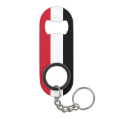 Nationale trots van Jemen Mini Flessenopener (Achterkant)