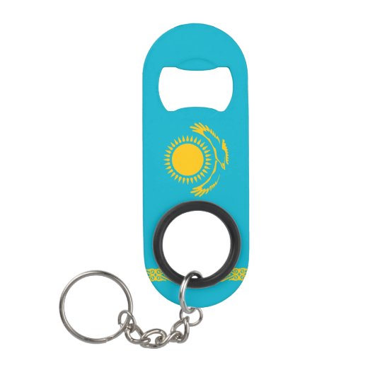 Nationale trots van Kazachstan Mini Flessenopener (Voorkant)