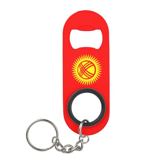 nationale trots van kirgizstan mini flessenopener (Voorkant)