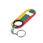 Nationale trots van Litouwen Mini Flessenopener (Achterkant Gekanteld)