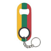 Nationale trots van Litouwen Mini Flessenopener (Achterkant)