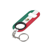 Nationale trots van Mexico Mini Flessenopener (Achterkant Gekanteld)