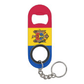 Nationale trots van Moldavië Mini Flessenopener (Achterkant)