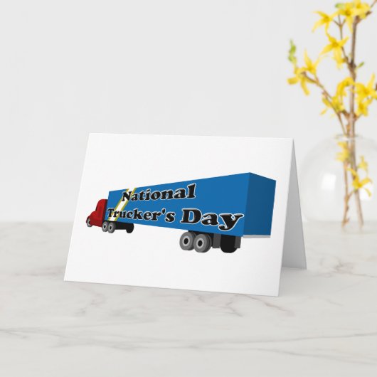 Nationale Truckerdag Kaart (Gele Bloem)