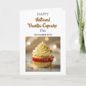 Nationale Vanille Cupcake Dag | 10 november Kaart (Voorkant)