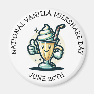 Nationale Vanille Milkshake Dag 20 juni Magneet