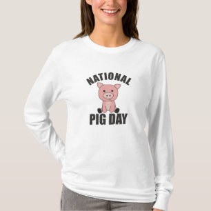 Nationale Varkenendendagskuiker voor varkensdag T-shirt