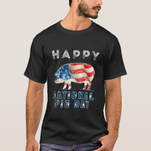 Nationale Varkens op varkensdag maken me gelukkig T-shirt