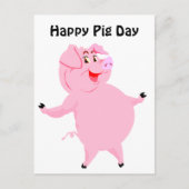Nationale Varkenspijn Dag 1 Maart Briefkaart (Voorkant)