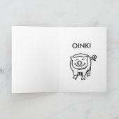 Nationale Varkenspijn Dag 1 Maart Kaart (Binnen)