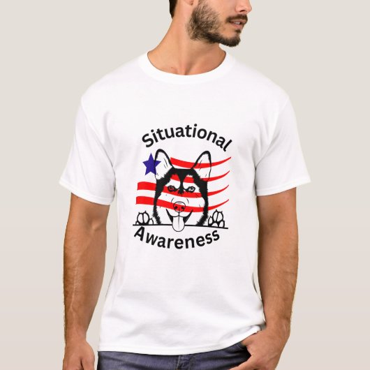 nationale veiligheid | T-shirt met omgevingsbewust (Voorkant)