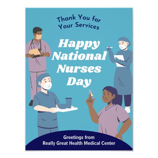 Nationale Verpleegkundigendag Foto Afdruk (Voorkant)