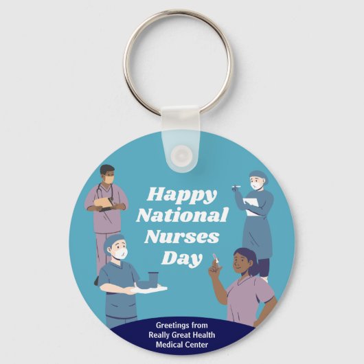 Nationale Verpleegkundigendag  Sleutelhanger (Achterkant)