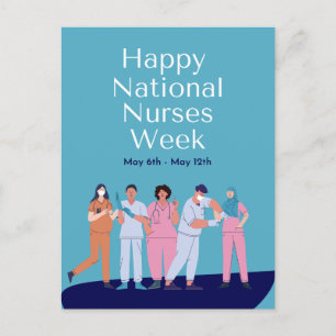 Nationale Verpleegsters Week Briefkaart