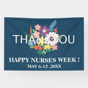 Nationale Verpleegstersweek Bloemrijke Dank Banner