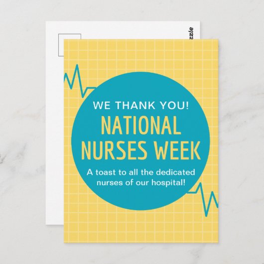 Nationale verpleegweek briefkaart (Voorkant / Achterkant)