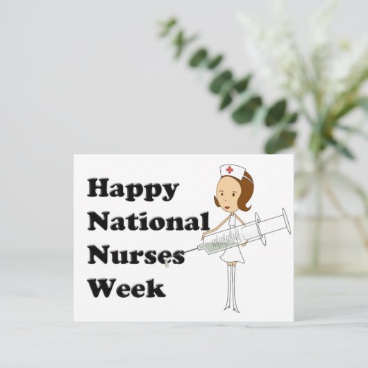 Nationale verpleegweek briefkaart (Staand voorkant)