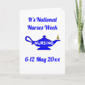 Nationale verpleegweek Hartelijk dank Kaart (Voorkant)