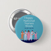 Nationale verpleegweek ronde button 5,7 cm (Voorkant /achterkant)