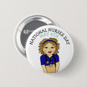 Nationale verzekeringsdag 6 mei ronde button 5,7 cm (Voorkant /achterkant)