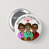 Nationale verzekeringsdag 6 mei ronde button 5,7 cm (Voorkant /achterkant)