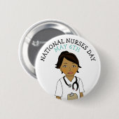 Nationale verzekeringsdag 6 mei ronde button 5,7 cm (Voorkant /achterkant)