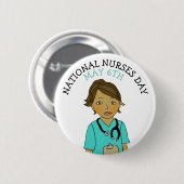 Nationale verzekeringsdag 6 mei ronde button 5,7 cm (Voorkant /achterkant)