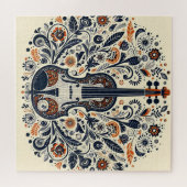 Nationale Viool Dag Harmonie Puzzel met Folk Art Legpuzzel (Horizontaal)