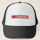 Nationale vlag Albanië Trucker Pet (Voorkant)