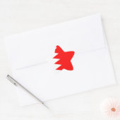 Nationale vlag Bahrein Ster Sticker (Envelop)