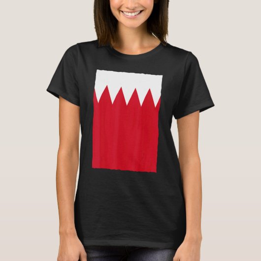 Nationale vlag Bahrein T-shirt (Voorkant)