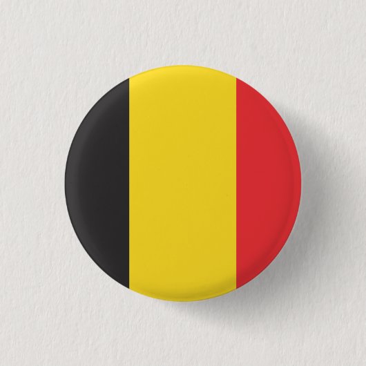 Nationale vlag België Ronde Button 3,2 Cm (Voorkant)