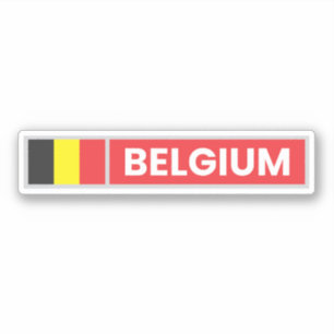 Nationale vlag België Sticker