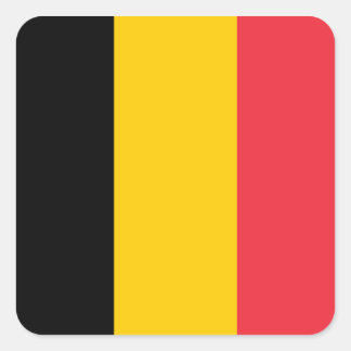 Nationale vlag België Vierkante Sticker