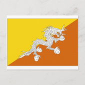 Nationale vlag Bhutan Briefkaart (Voorkant)