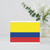 Nationale vlag Colombia Briefkaart (Staand voorkant)