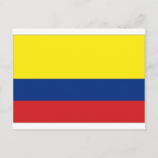 Nationale vlag Colombia Briefkaart (Voorkant)