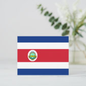Nationale vlag Costa Rica - Costa Rica Briefkaart (Staand voorkant)