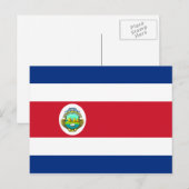 Nationale vlag Costa Rica - Costa Rica Briefkaart (Voorkant / Achterkant)