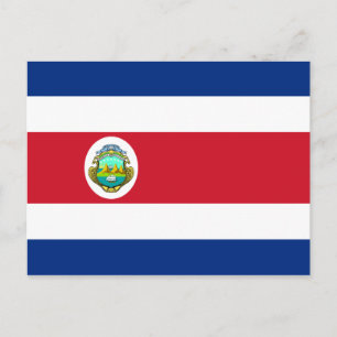 Nationale vlag Costa Rica - Costa Rica Briefkaart