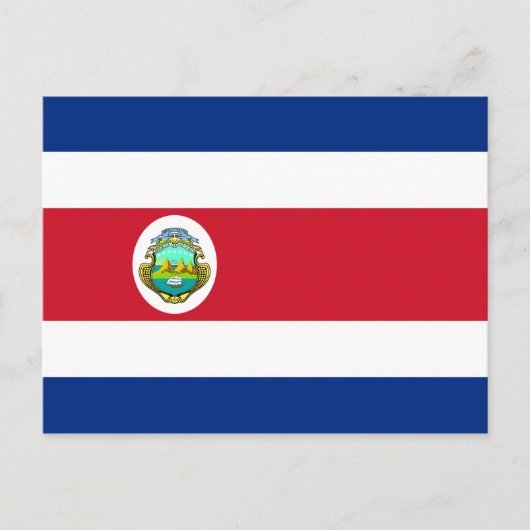 Nationale vlag Costa Rica - Costa Rica Briefkaart (Voorkant)